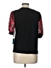 CeCe Black Short Sleeve Top Size L - photo 2