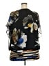 JM Collection Black Short Sleeve Blouse Size 3X - photo 2