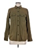 Old Navy 100% Cotton Solid Green Long Sleeve Button-Down Shirt Size M - photo 1