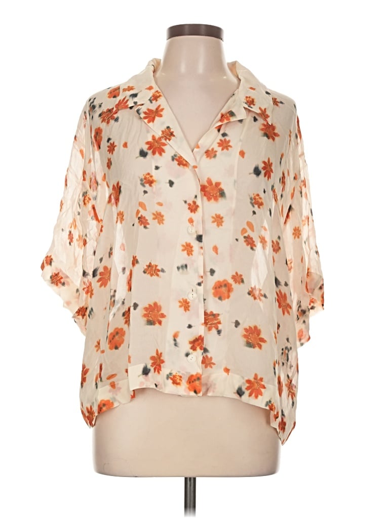 Pre-owned Rag & Bone 3/4 Sleeve T-shirt In Tan