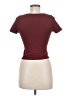 Unbranded Burgundy Short Sleeve Top Size M - photo 2