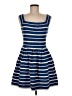 Max Studio Stripes Blue Casual Dress Size M - photo 1