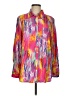 Soft Surroundings Color Block Pink Long Sleeve Blouse Size M - photo 1