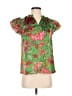 Sugarlips 100% Polyester Green Short Sleeve Blouse Size S - photo 1
