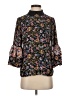 CeCe 100% Polyester Floral Black 3/4 Sleeve Blouse Size XS - photo 1