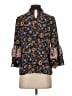 CeCe 100% Polyester Floral Black 3/4 Sleeve Blouse Size XS - photo 2