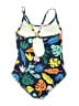 Hanna Andersson Tropical Blue One Piece Swimsuit Size L - photo 2