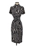 Jacqui-E Animal Print Black Casual Dress Size S - photo 1