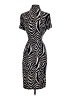 Jacqui-E Animal Print Black Casual Dress Size S - photo 2
