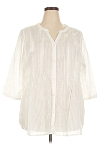 Croft & Barrow 3/4 Sleeve Blouse (view 1)