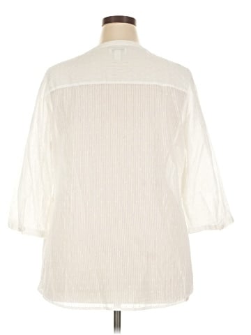 Croft & Barrow 3/4 Sleeve Blouse (view 2)