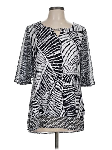JM Collection 3/4 Sleeve Blouse (view 1)