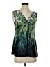 Axcess 100% Polyester Green Sleeveless Blouse Size S - photo 1