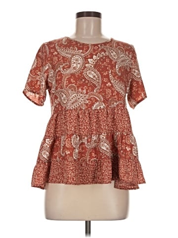 Paper Crane Short Sleeve Blouse (view 1)
