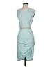 BCBGMAXAZRIA Solid Teal Cocktail Dress Size XS - photo 1