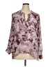 Jennifer Lopez 100% Polyester Burgundy 3/4 Sleeve Blouse Size XL - photo 1