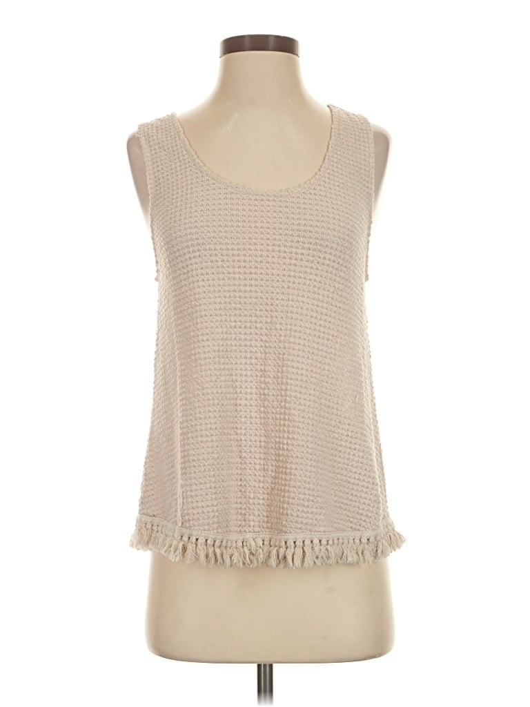 Pre-owned Very J Sleeveless T-shirt In Tan