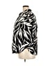 Chico's Animal Print Black 3/4 Sleeve Button-Down Shirt Size XXL (4) - photo 5