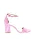 Lilly Pulitzer Checkered-gingham Pink Sandals Size 8 1/2 - photo 1
