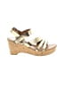 Naturalizer 100% Leather Gold Wedges Size 11 - photo 1