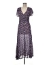 April Cornell Print Blue Casual Dress Size M - photo 1