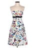 Tibi Print White Cocktail Dress Size 2 - photo 1