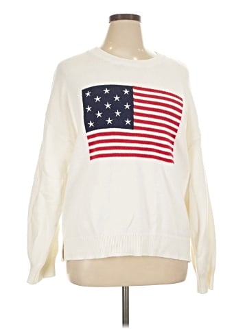 Aqua Pullover Sweater (view 1)