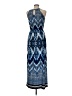 En Focus Studio Print Blue Casual Dress Size 6 - photo 2