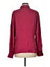 Theory 100% Silk Solid Pink Burgundy Long Sleeve Silk Top Size XL - photo 2