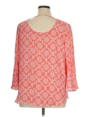 Eyeshadow 3/4 Sleeve Blouse (view 2)