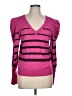 RACHEL Rachel Roy Stripes Color Block Pink Pullover Sweater Size L - photo 1