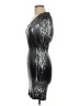 RolyPoly 100% Polyester Metallic Silver Cocktail Dress Size M - photo 5