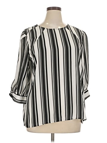 Worthington 3/4 Sleeve Blouse (view 1)