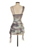 Motel 100% Polyester Tie-dye Gray Cocktail Dress Size XXS - photo 2