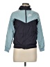 Nike 100% Polyester Color Block Blue Track Jacket Size M - photo 1