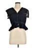 Zara Blue Short Sleeve Blouse Size M - photo 1