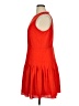 Ann Taylor 100% Polyester Solid Red Cocktail Dress Size 16 Petite - photo 5
