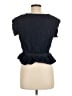 Zara Blue Short Sleeve Blouse Size M - photo 2