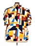 Ashley Stewart Color Block Yellow Short Sleeve Blouse Size 24 - photo 2