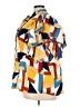 Ashley Stewart Color Block Yellow Short Sleeve Blouse Size 24 - photo 5