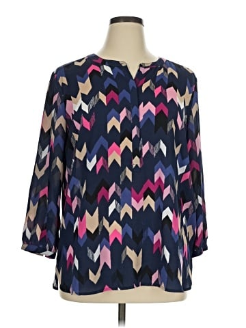 JM Collection 3/4 Sleeve Blouse (view 1)