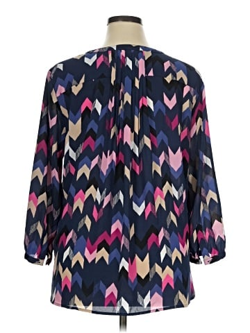 JM Collection 3/4 Sleeve Blouse (view 2)