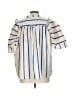 Entro 100% Cotton Blue 3/4 Sleeve Blouse Size L - photo 2