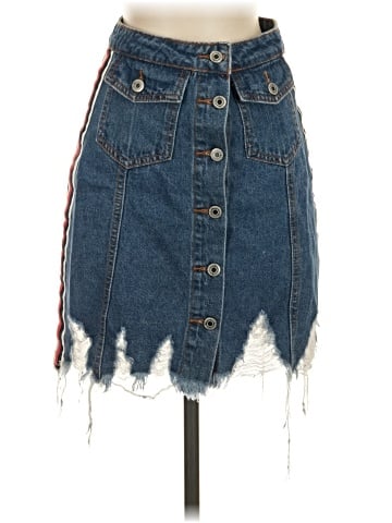 Signature 8 Denim Skirt (view 1)