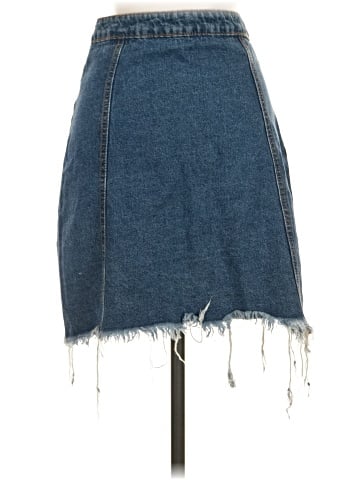 Signature 8 Denim Skirt (view 2)
