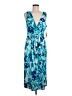 DKNY 100% Polyester Blue Casual Dress Size 6 - photo 1