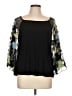 Cha Cha Vente Black 3/4 Sleeve Blouse Size L - photo 1