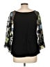 Cha Cha Vente Black 3/4 Sleeve Blouse Size L - photo 2