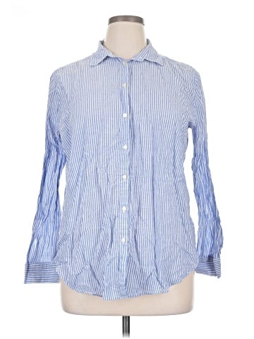 Ann Taylor LOFT 3/4 Sleeve Button-Down Shirt (view 1)