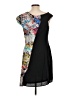 BCBGMAXAZRIA 100% Polyester Tropical Black Cocktail Dress Size 12 - photo 2
